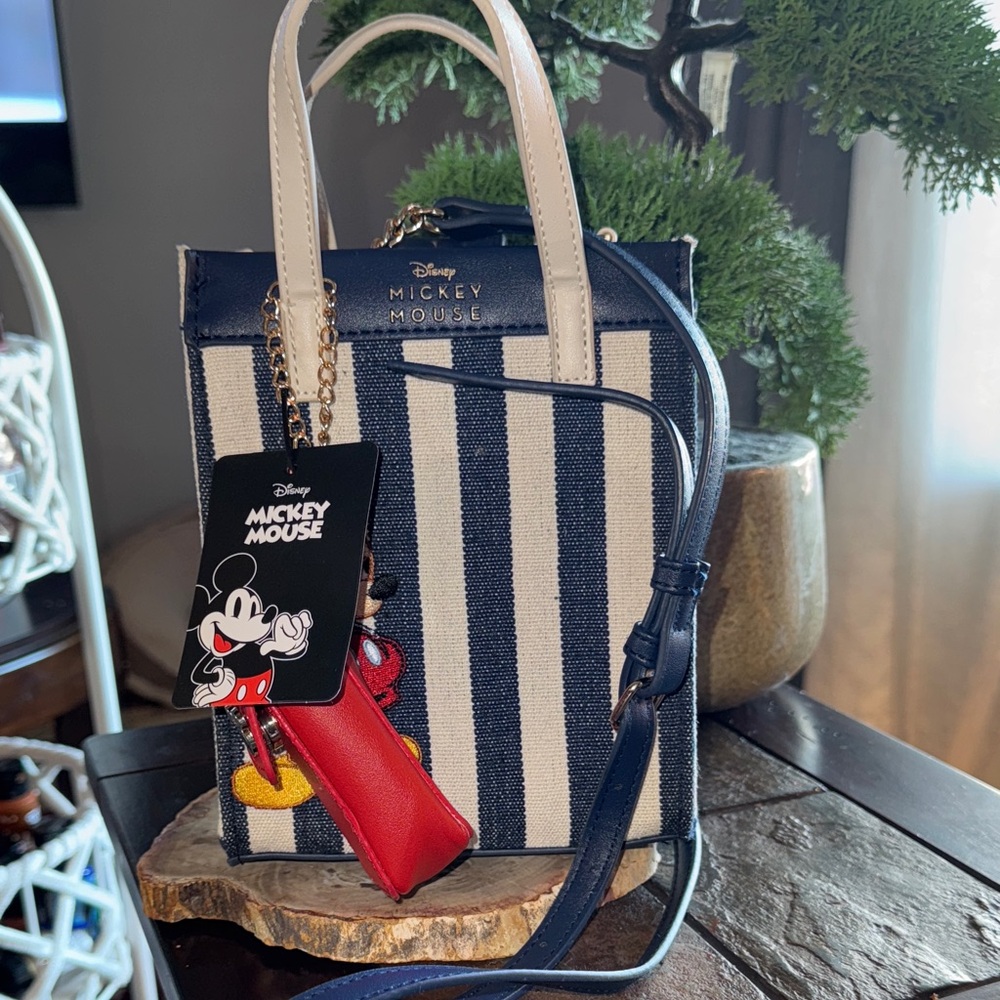 Disney Mickey Mouse Navy and White Mini Bag - Picture 2 of 5